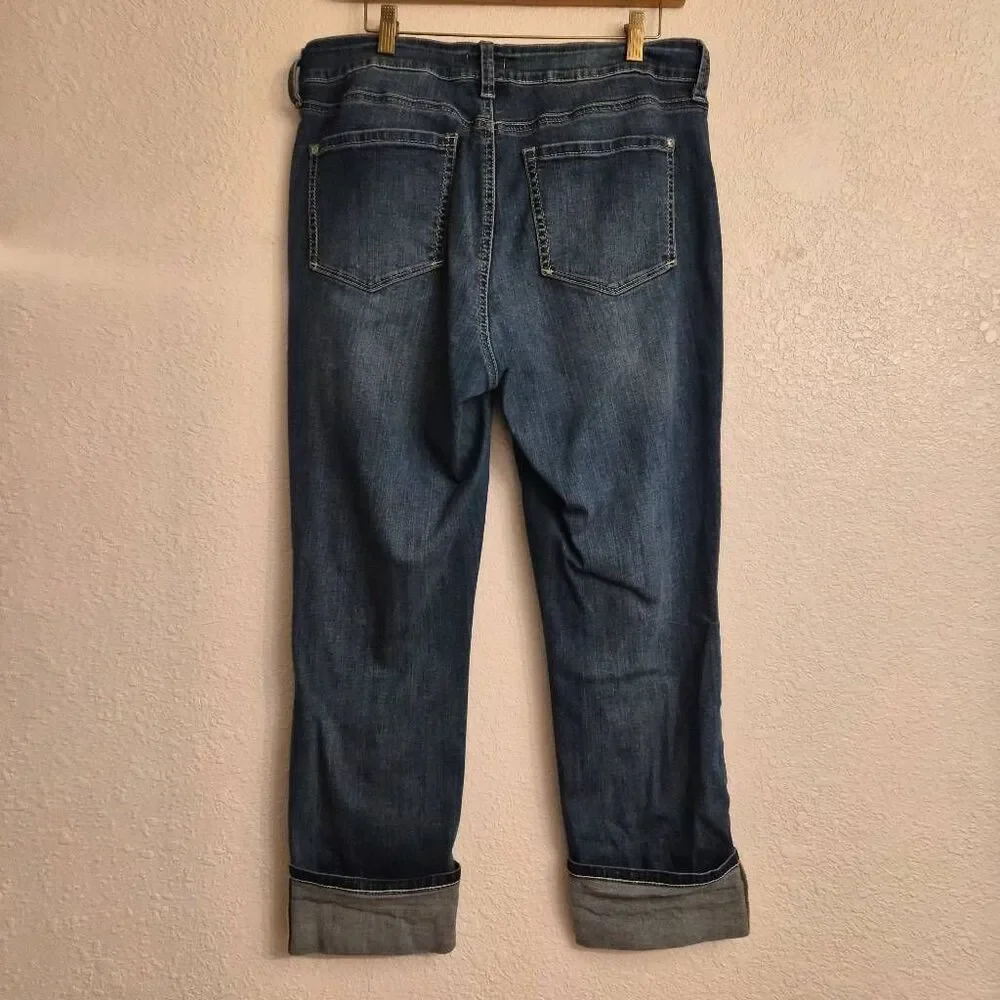 NYDJ Capri Denim Jeans: 14W Comfy Flattering Fit Summer Essential Chic